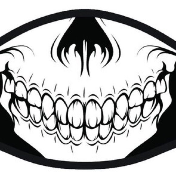 lovenushuz Accessories Quality Men Halloween Skull Scary Teeth Face